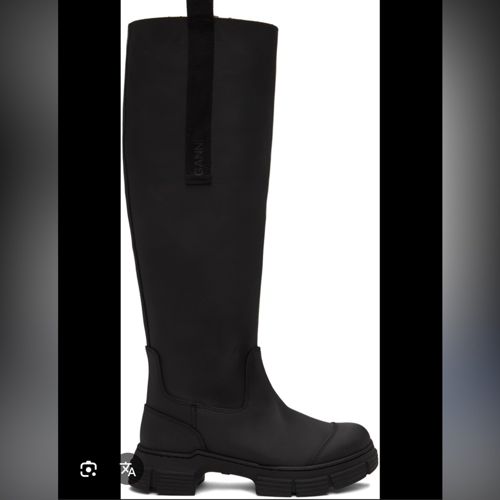 Ganni country rubber lug sole boots